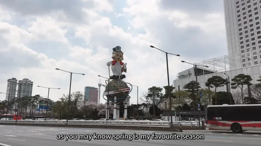 TOP 10 Best Cherry Blossom Spots in Seoul 🌸 Aesthetic cafes Hangang picnic Spring in Seoul VLOG 0 45 screenshot